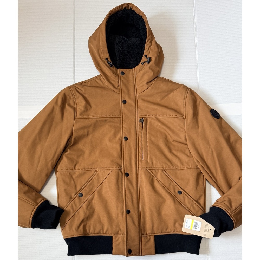 LEVI'S - Men's Soft Shell Sherpa Lined Hoody Bomber‎ Jacket - Medium - NEW NWT